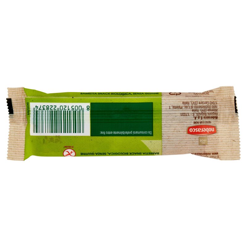 noberasco Bio Barretta Cioccolato e Noci Pecan 30 g