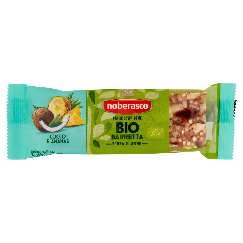 noberasco Bio Barretta Cocco e Ananas 30 g