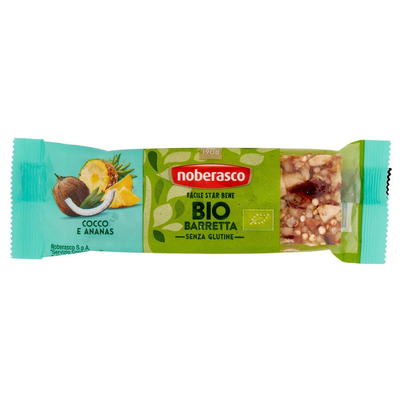 noberasco Bio Barretta Cocco e Ananas 30 g