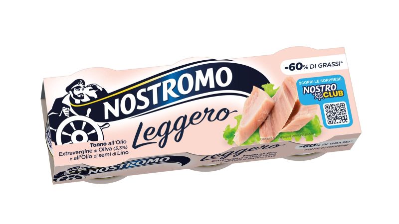 Nostromo Leggero Tonno all'Olio Extravergine di Oliva (3,3%) e all'Olio di semi di Lino 3 x 60 g