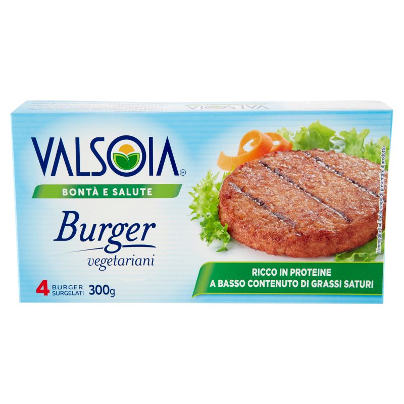 Valsoia Bontà e Salute Burger vegetariani 4 Burger Surgelati 300 g