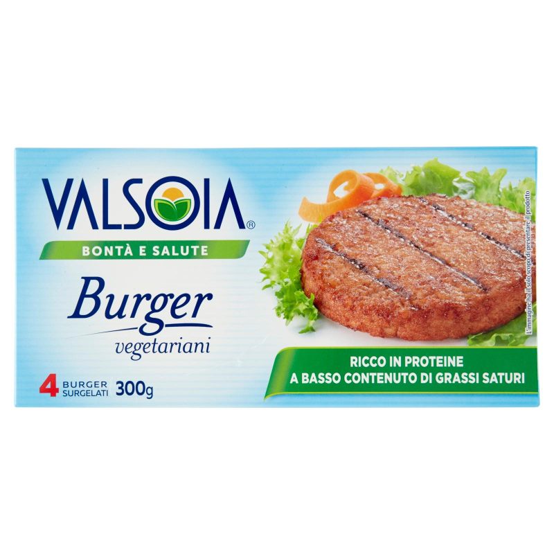 Valsoia Bontà e Salute Burger vegetariani 4 Burger Surgelati 300 g