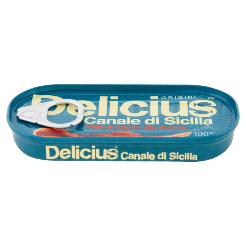 Delicius Canale di Sicilia Filetti di Alici in olio di oliva 28 g