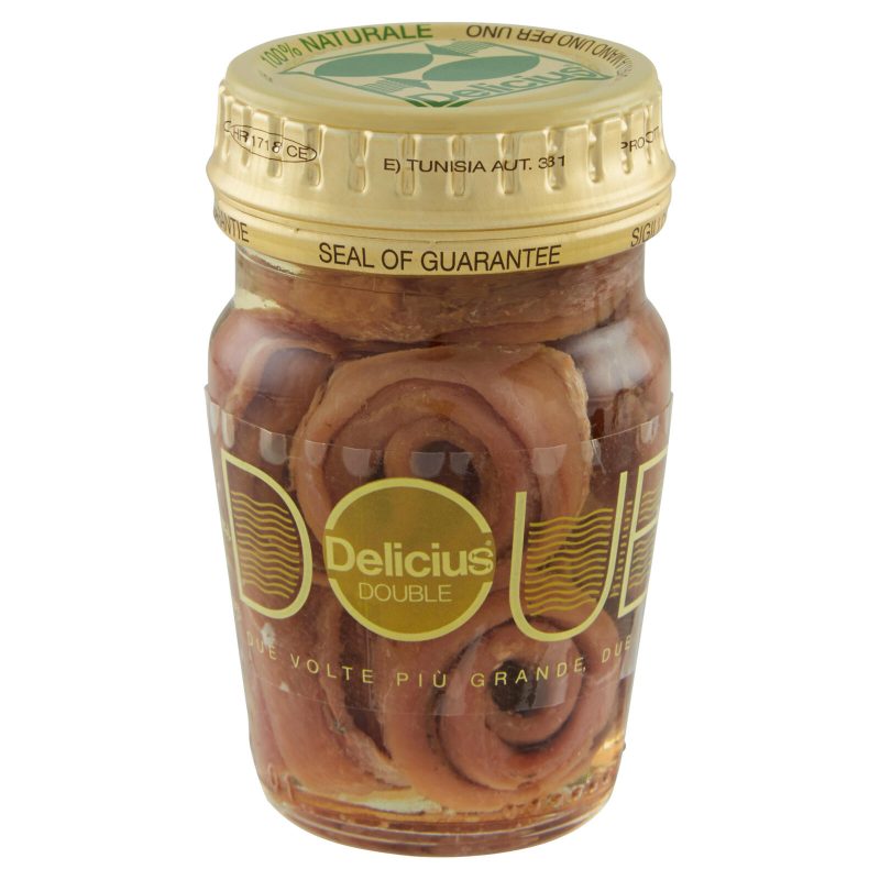 Delicius Double Filetti di Alici in olio di oliva (46%) 80 g