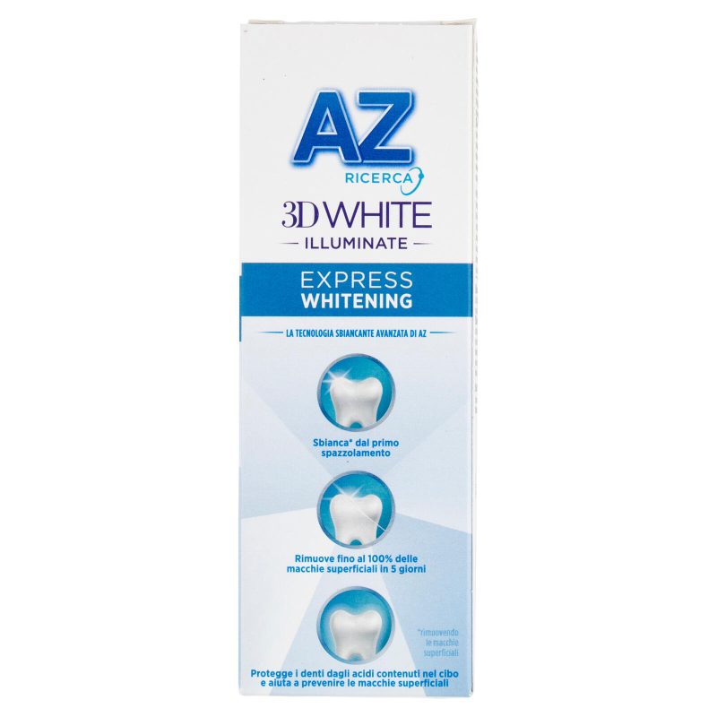 AZ Ricerca Dentifricio 3D White Illuminate Express Whitening Bianco Fresh 50 ml