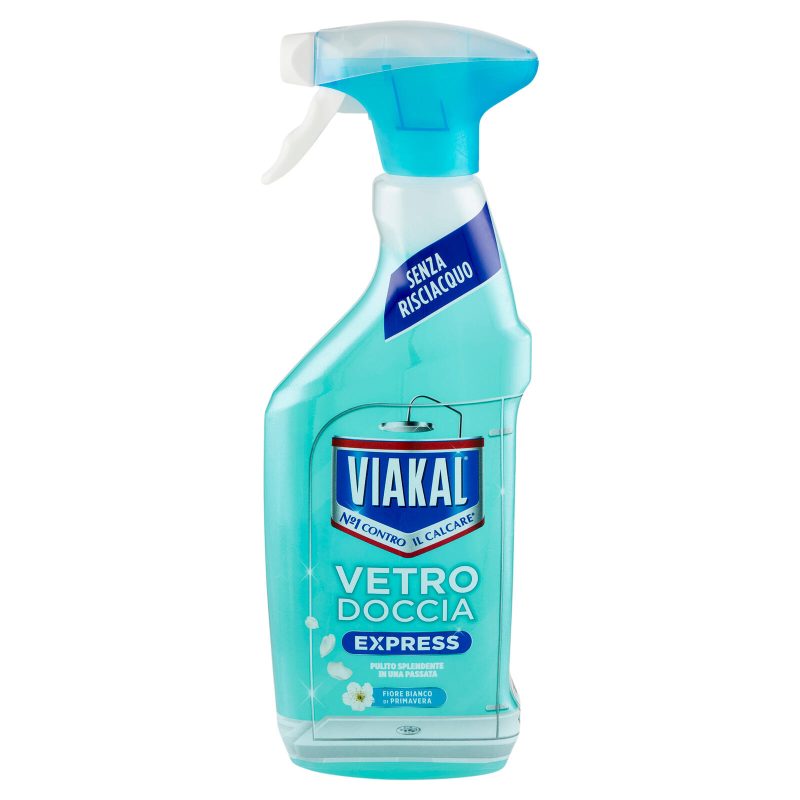 Viakal Vetro Doccia Express Fiore Bianco di Primavera 470 ml