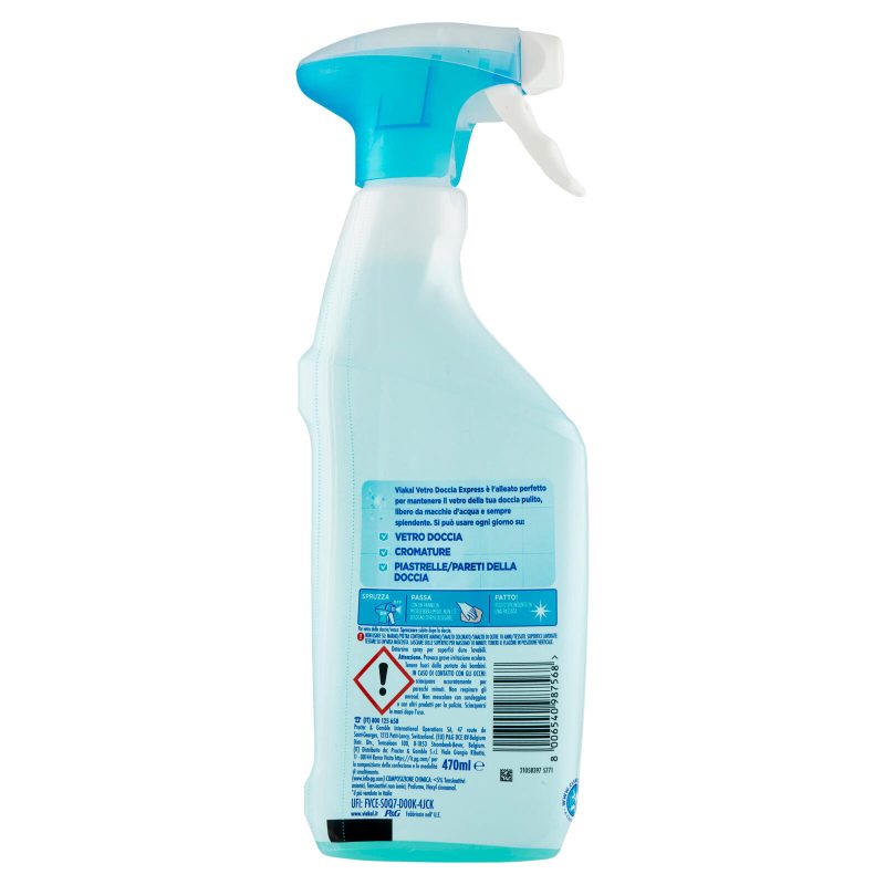 Viakal Vetro Doccia Express Fiore Bianco di Primavera 470 ml