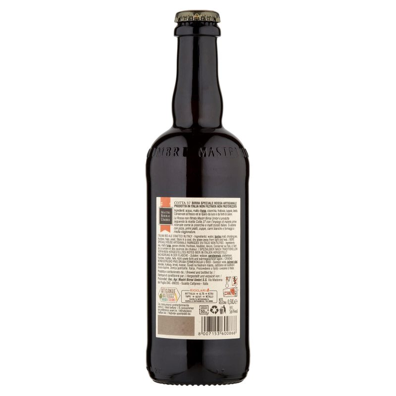 Mastri Birrai Umbri Cotta 37 Birra Speciale Rossa Artigianale 0,50 L