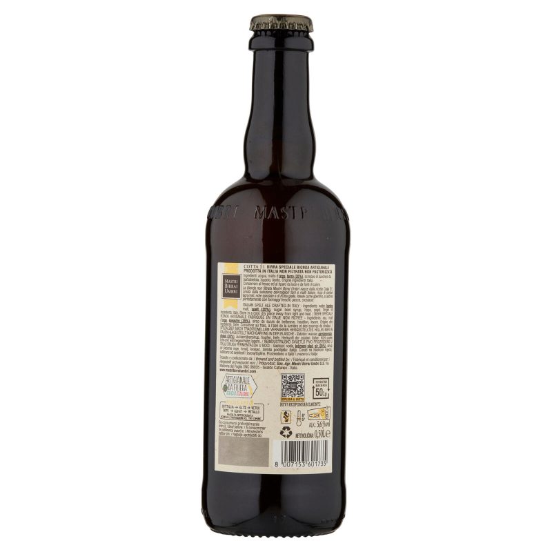 Mastri Birrai Umbri Cotta 21 Birra Speciale Bionda Artigianale 0,50 L