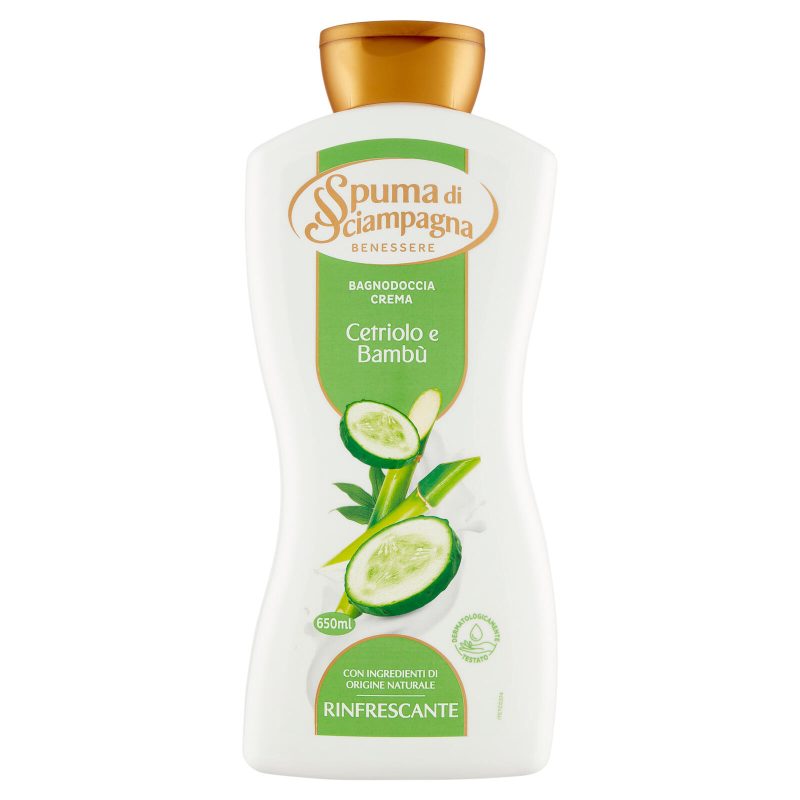 Spuma di Sciampagna Benessere Bagnodoccia Crema Cetriolo e Bambù 650 ml