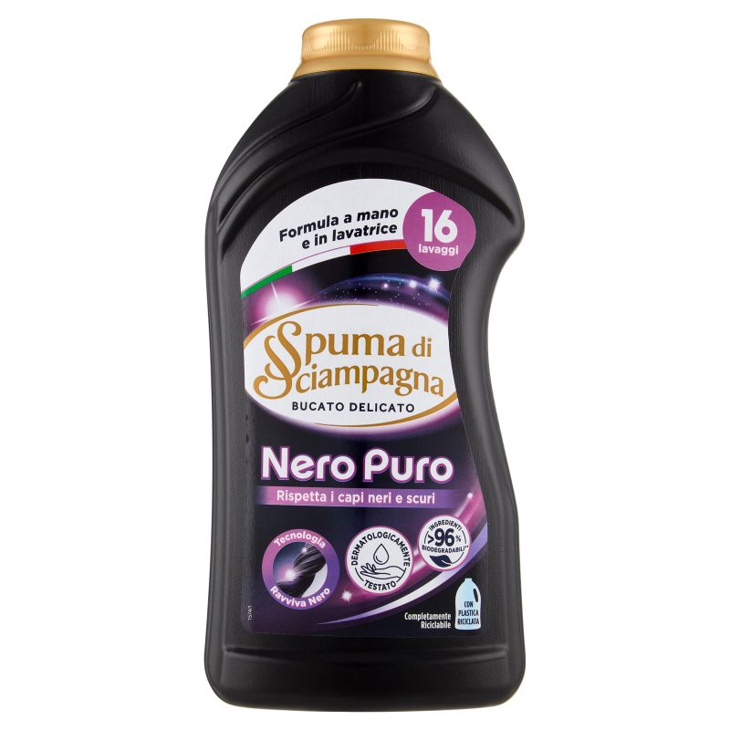 Spuma di Sciampagna Bucato Delicato Nero Puro 800 ml