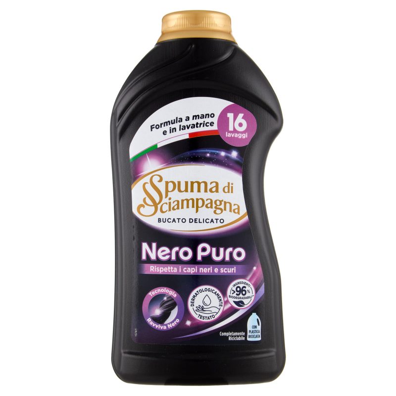 Spuma di Sciampagna Bucato Delicato Nero Puro 800 ml