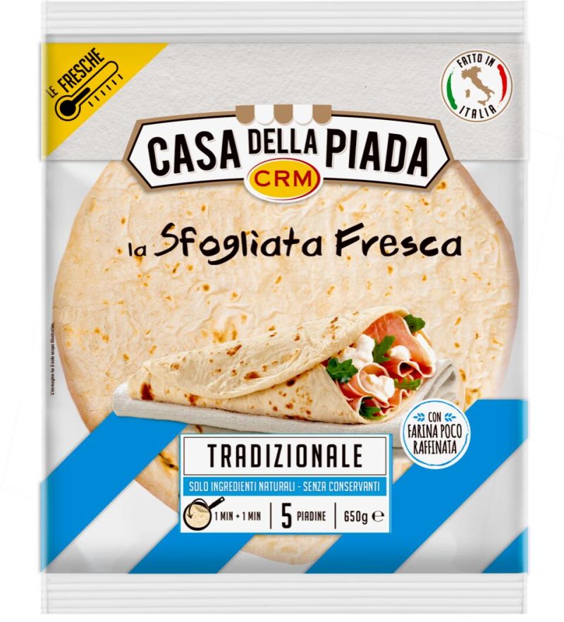 Casa della Piada Piadina fresca tradizionale 650 g