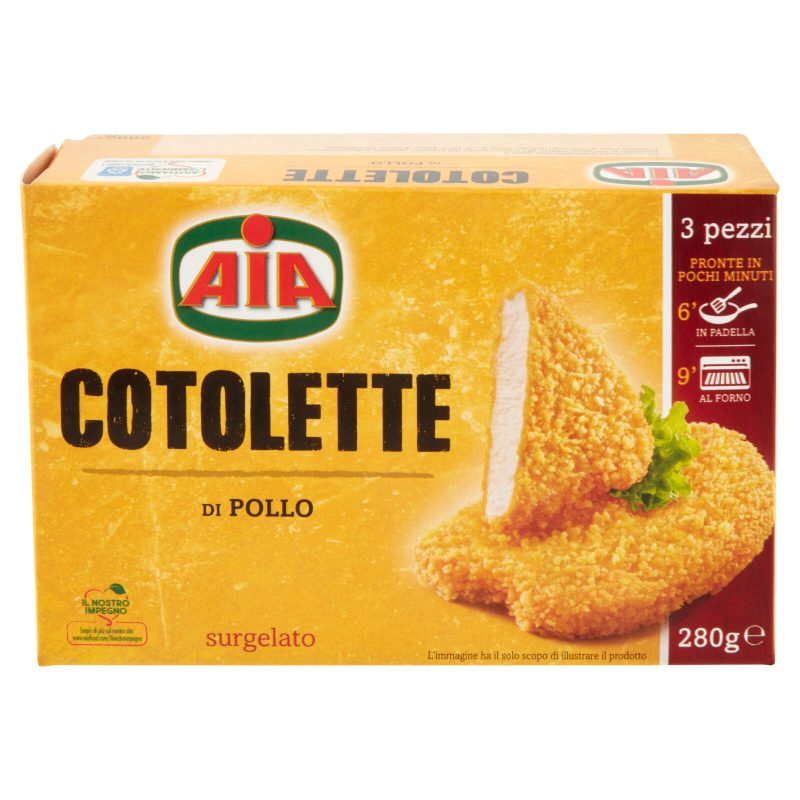 Aia Cotolette di Pollo surgelato 280 g