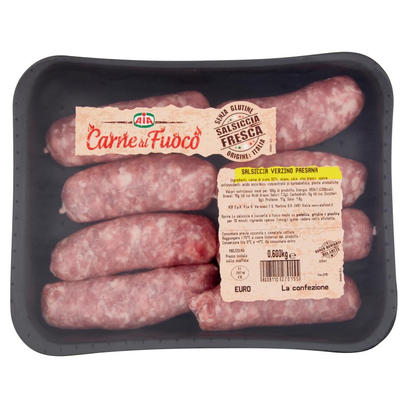 Aia Carne al Fuoco Salsiccia Verzino Paesana 600 g