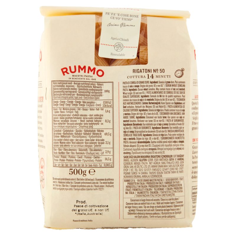 Rummo Rigatoni N° 50 500 g