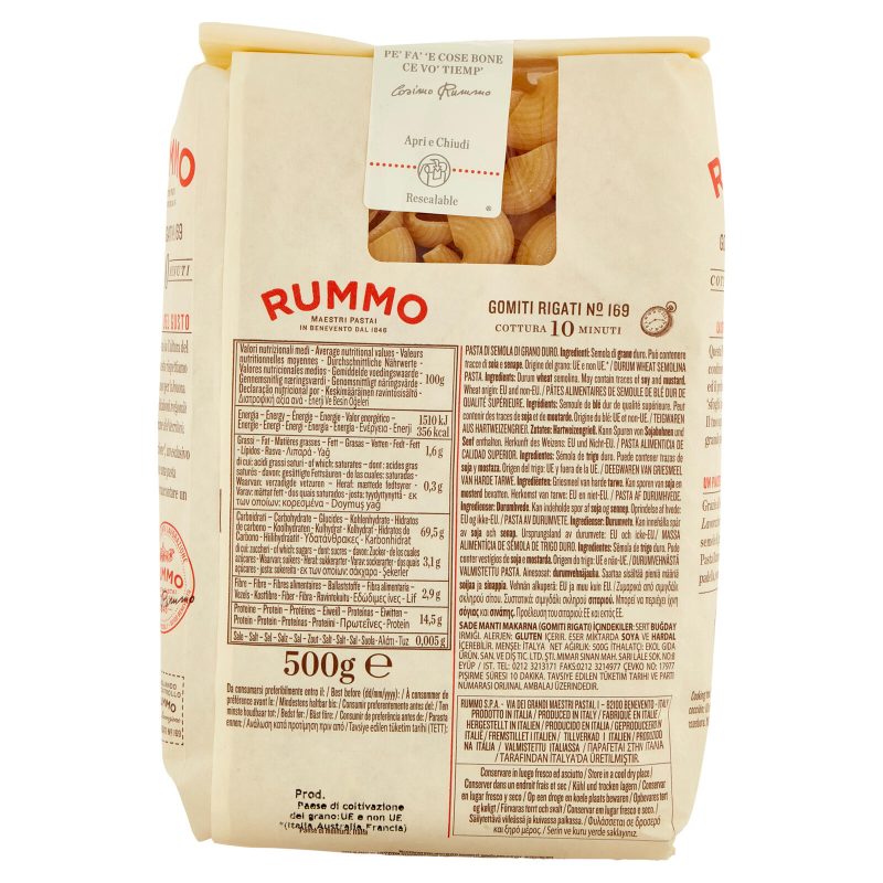 Rummo Gomiti Rigati N° 169 500 g