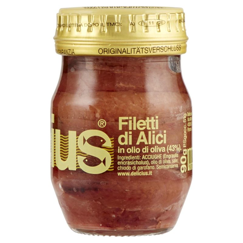 Delicius Filetti di Alici in olio di oliva (43%) 90 g