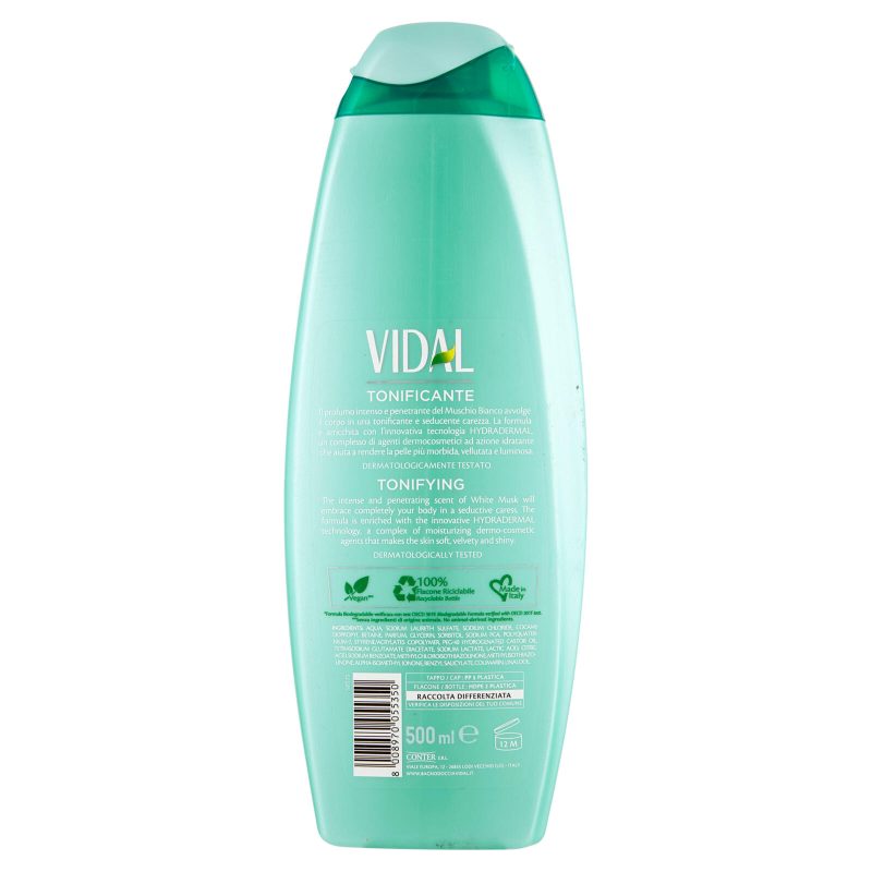 Vidal Bagnodoccia Tonificante Muschio Bianco 500 ml