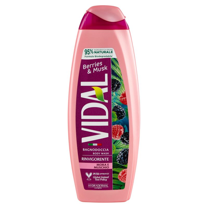 Vidal Berries & Musk Bagnodoccia Rinvigorente Mora e Muschio 500 ml