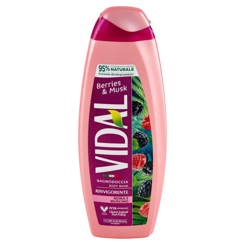 Vidal Berries & Musk Bagnodoccia Rinvigorente Mora e Muschio 500 ml