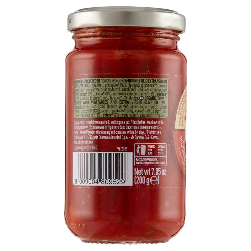 alce nero Sugo di Pomodoro con Verdure 200 g