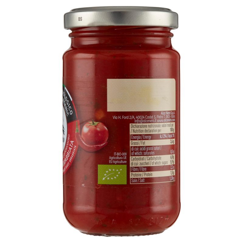 alce nero Sugo di Pomodoro Arrabbiata 200 g