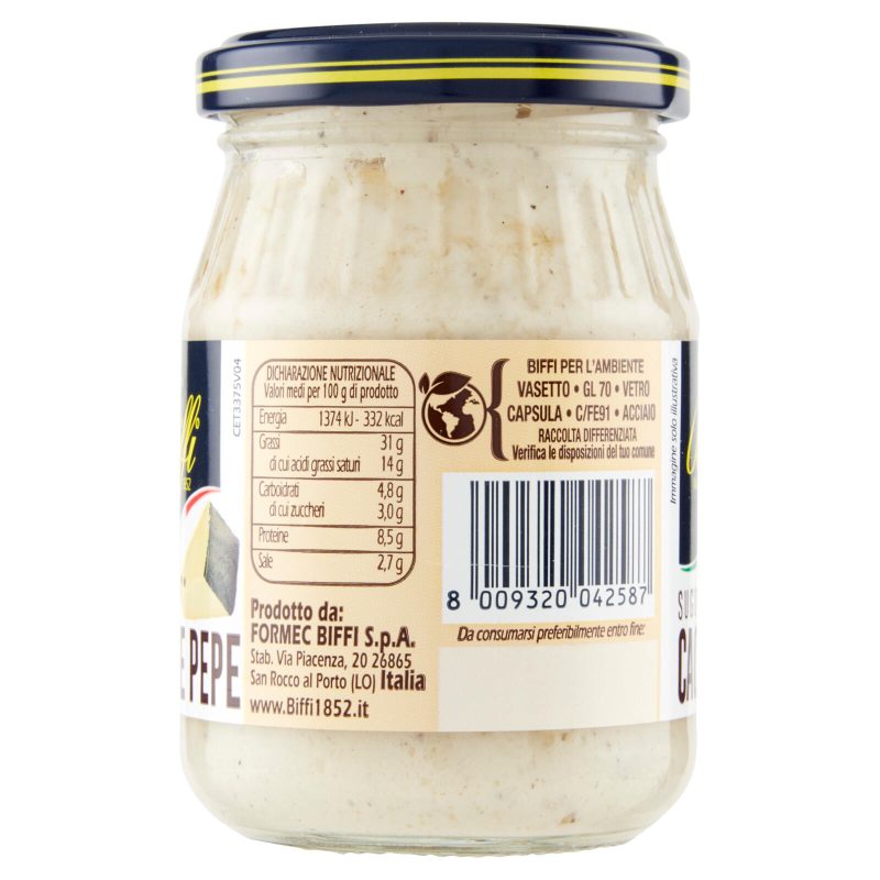 Biffi Che Sugo! Sugo Cacio e Pepe 190 g