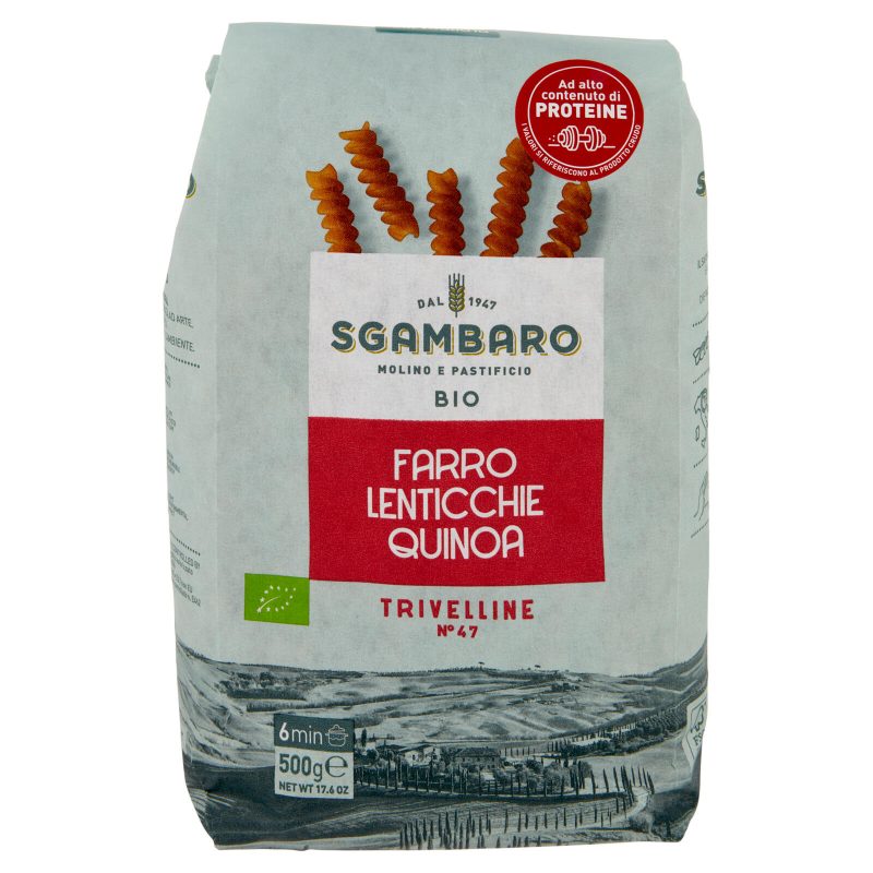 Sgambaro Bio Farro Lenticchie Quinoa Trivelline N°47 500 g