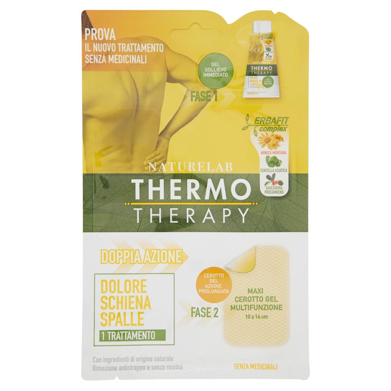 Thermotherapy Naturelab Dolore Schiena Spalle Cerotto Grande Monodose