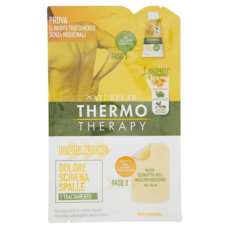 Thermotherapy Naturelab Dolore Schiena Spalle Cerotto Grande Monodose