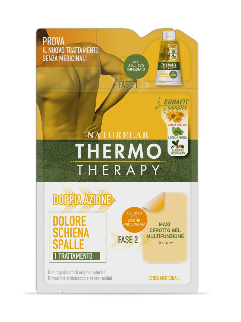 Thermotherapy Naturelab Dolore Schiena Spalle Cerotto Grande Monodose