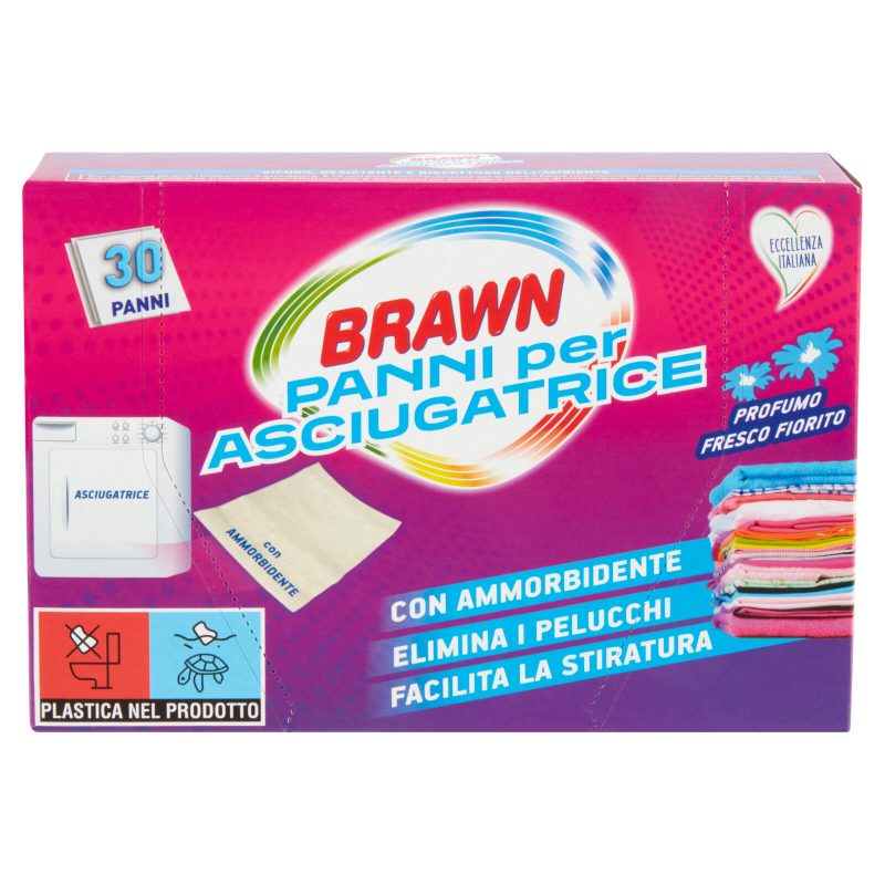 Brawn Panni per Asciugatrice con Ammorbidente 30 pz