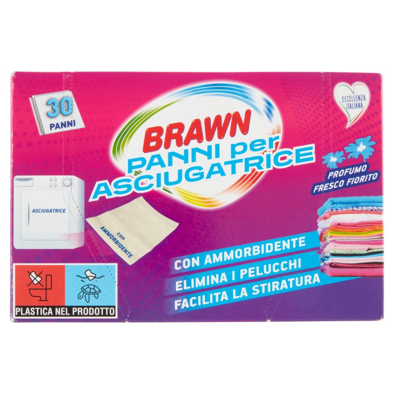 Brawn Panni per Asciugatrice con Ammorbidente 30 pz