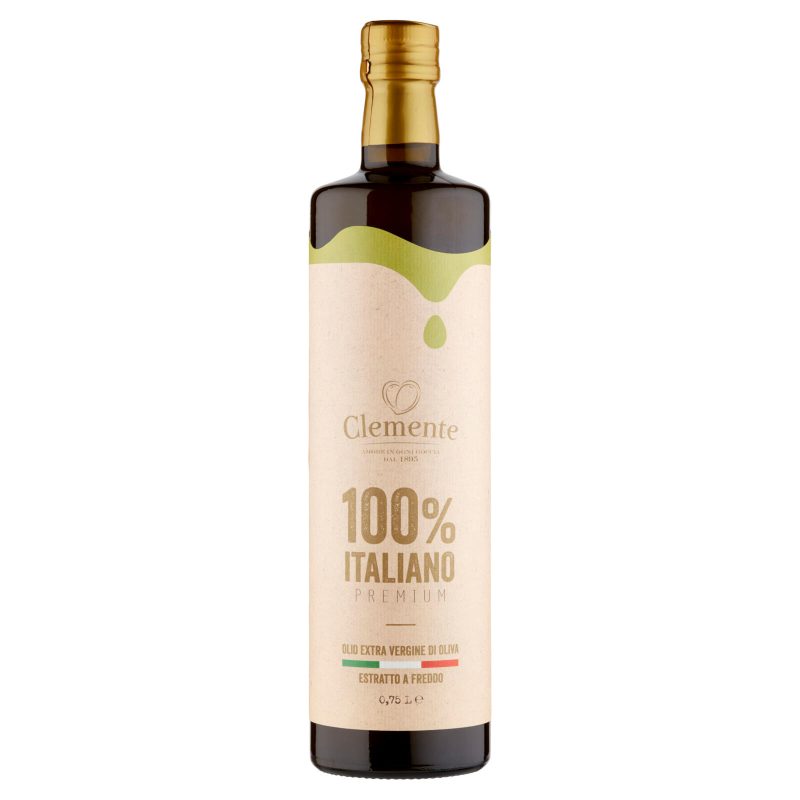 Clemente 100% Italiano Premium Olio Extra Vergine di Oliva 0,75 L