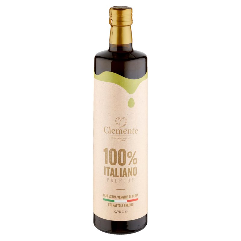 Clemente 100% Italiano Premium Olio Extra Vergine di Oliva 0,75 L