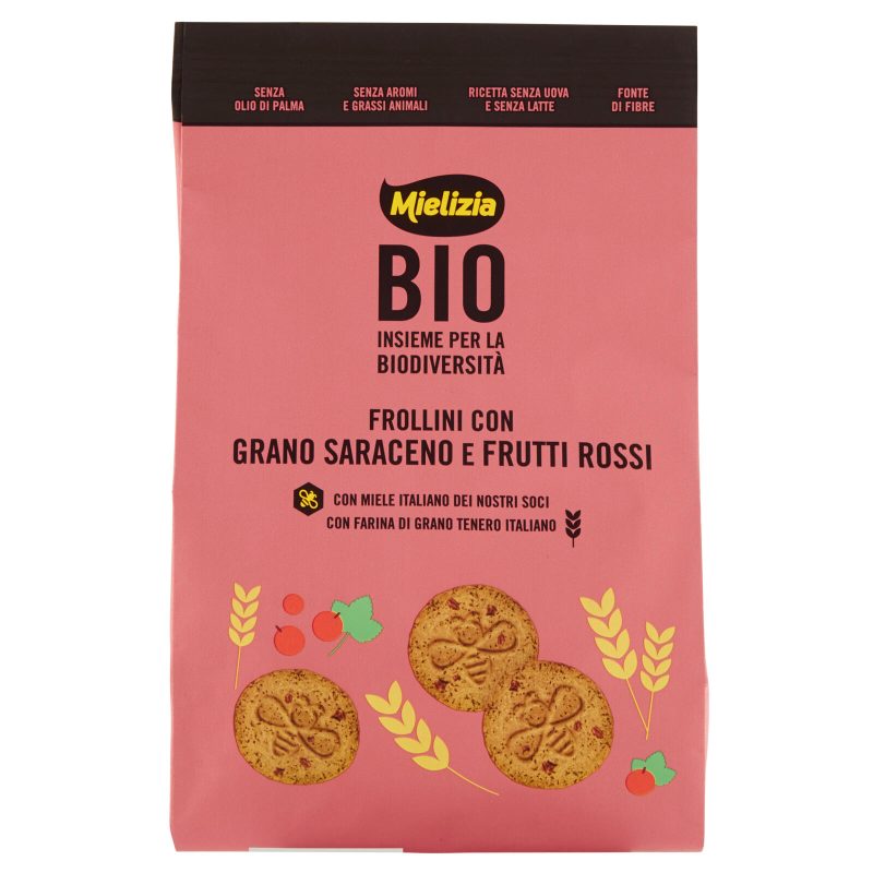 Mielizia Bio Frollini con Grano Saraceno e Frutti Rossi 300 g