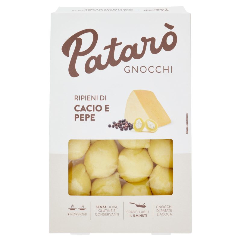 Patarò Gnocchi Ripieni di Cacio e Pepe 400 g