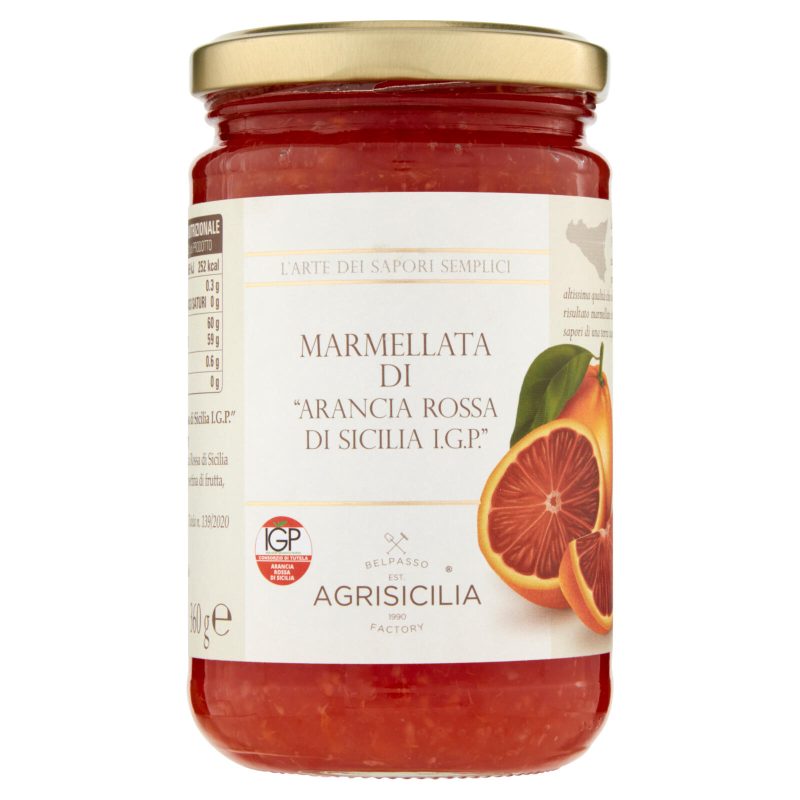 Agrisicilia Marmellata di Arancia Rossa di Sicilia IGP 360 g