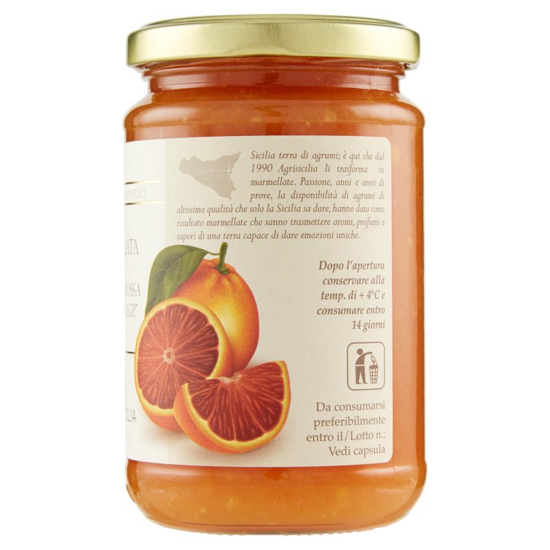 Agrisicilia Marmellata di Arancia Rossa di Sicilia IGP 360 g