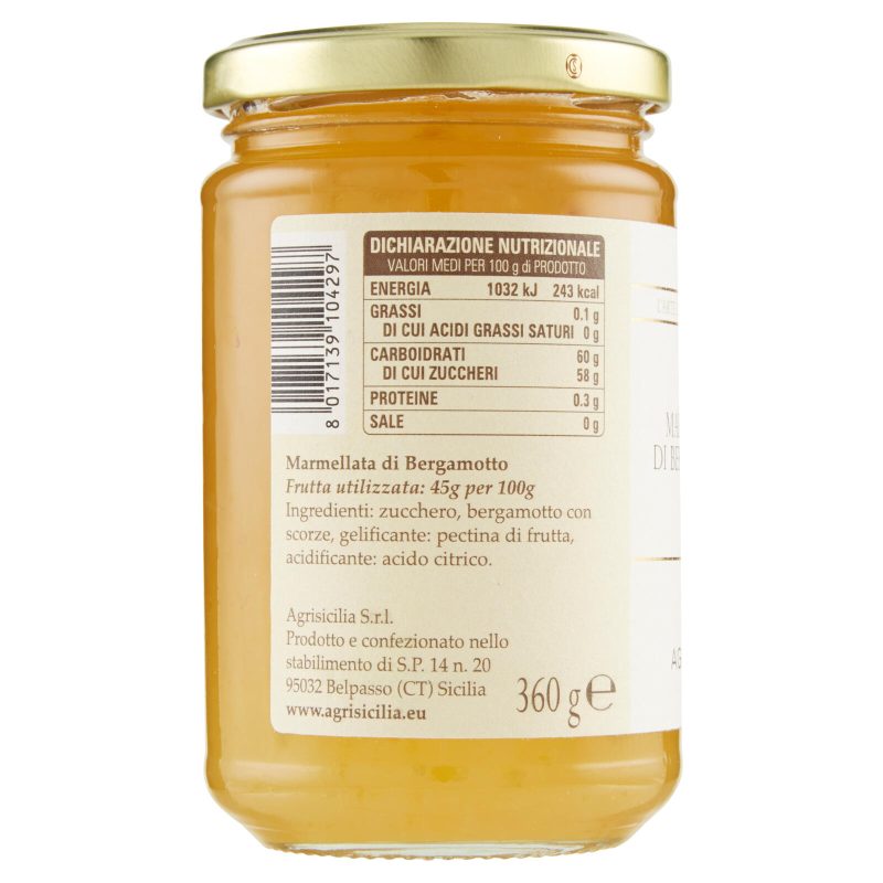 Agrisicilia Marmellata di Bergamotto 360 g