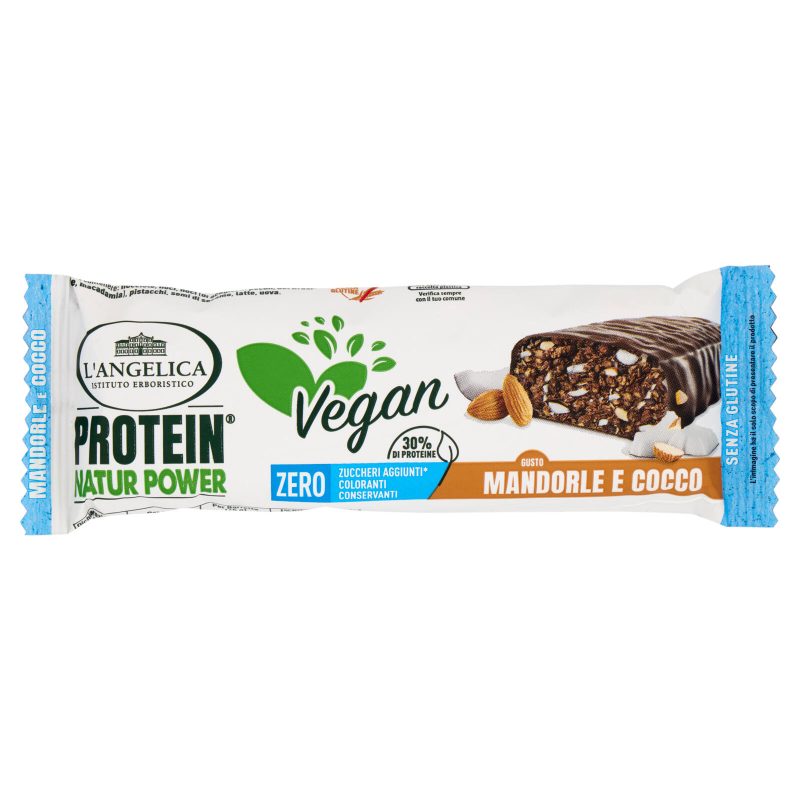 L'Angelica Protein Natur Power Vegan gusto Mandorle e Cocco 45 g