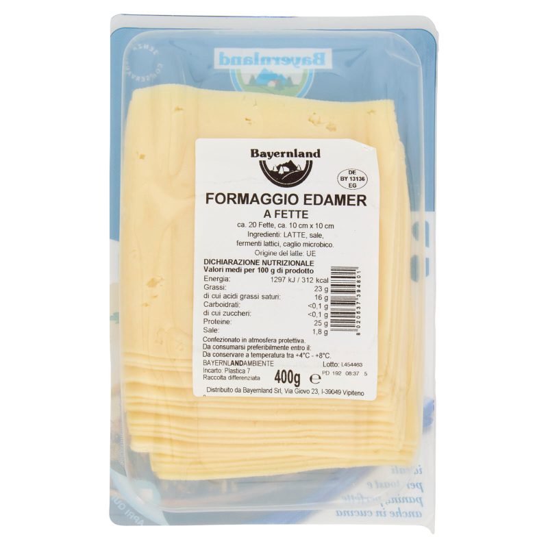 Bayernland edam tedesco Formaggio a Fette 400 g