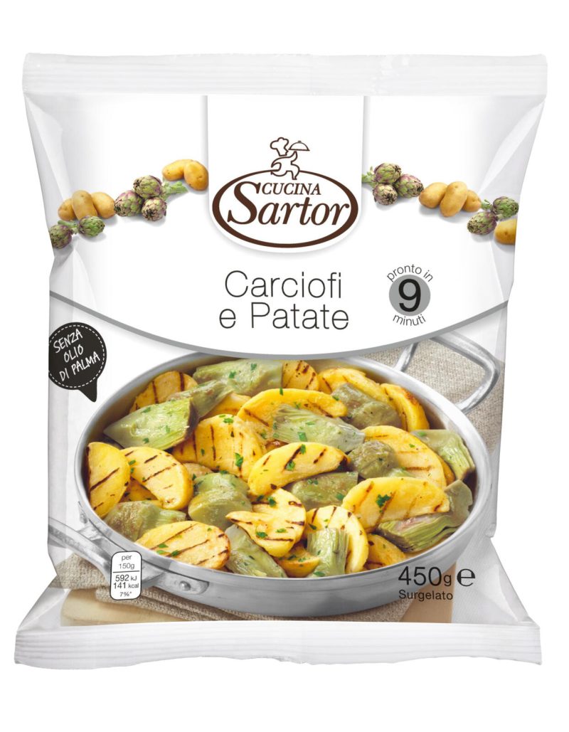 CARCIOFI E PATATE SURGELATI "CUCINA SARTOR"