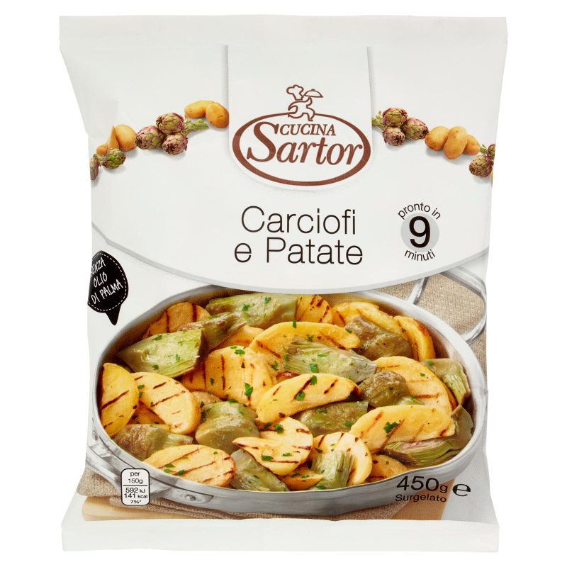 CARCIOFI E PATATE SURGELATI "CUCINA SARTOR"