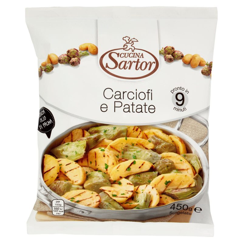 CARCIOFI E PATATE SURGELATI "CUCINA SARTOR"