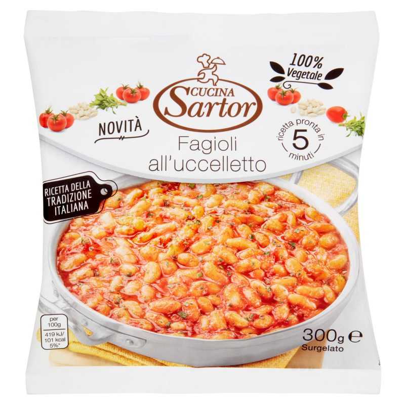 FAGIOLI ALL'UCCELLETTO SURGELATI " CUCINA SARTOR"