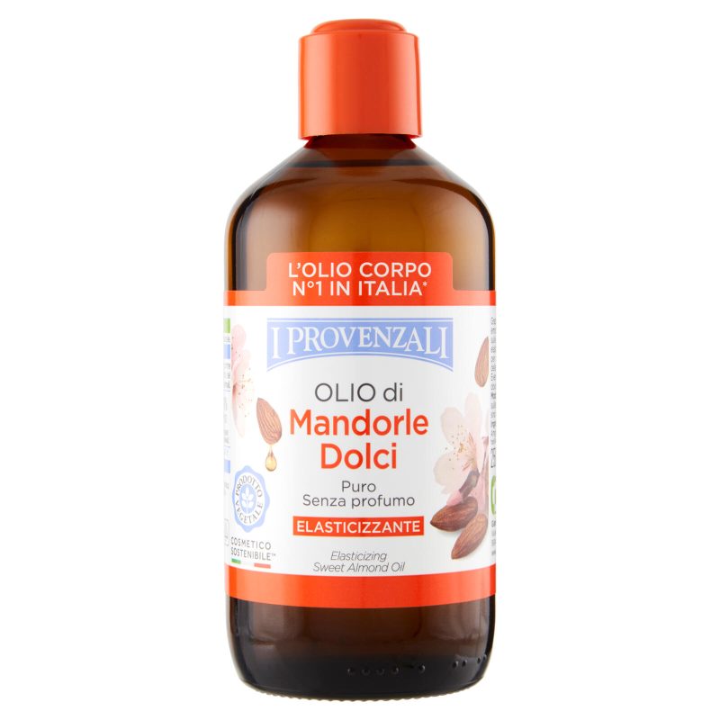 I Provenzali Olio di Mandorle Dolci Puro Senza profumo Elasticizzante 250 ml