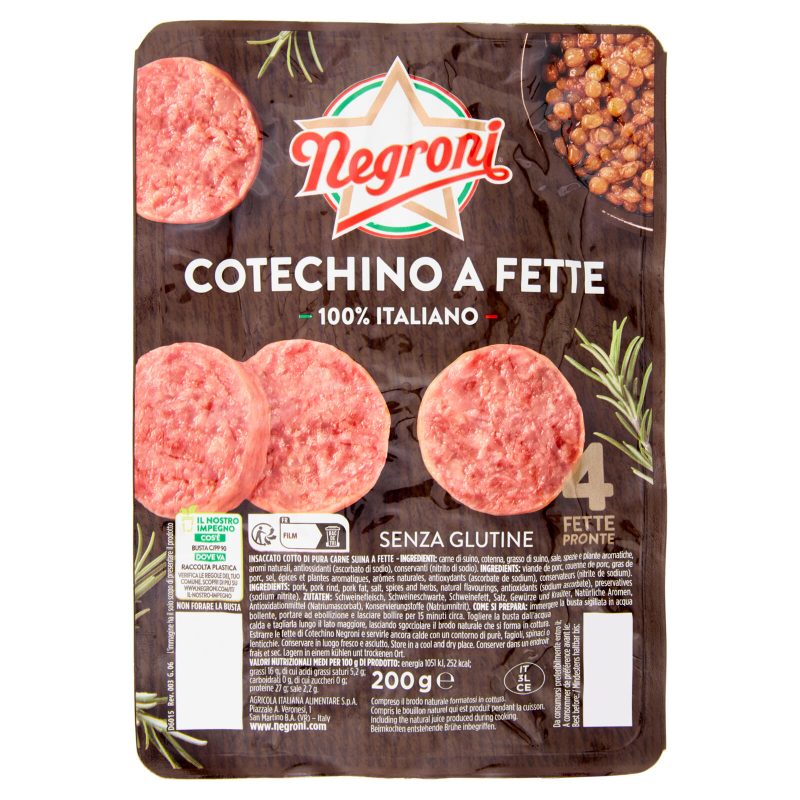 Negroni Cotechino a Fette 200 g