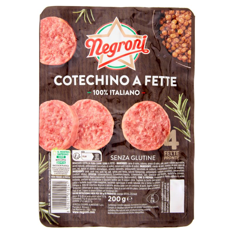 Negroni Cotechino a Fette 200 g